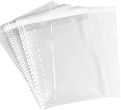200Pcs 4-5/8''X 5-3/4'' Cello Cellophane Bags Sleeves Fit A2 Cards Envelope