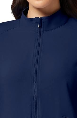 Cherokee iFlex Scrub Jacket for Women 2 Pocket Zip Front