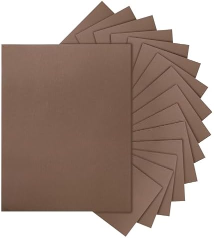 Silunkia 40 Sheets Coffee Color Cardstock 8.5 x 11 Crafts Paper 75lb