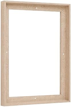 Pixy Canvas Floater Frame 24x28 for 3/4 (0.75) inch Deep Canvas Paintings/Canvas Prints/Wood Canvas Panels/Wall Art/Wall Decor/Home Decor/Artwork (Nordic White Oak, 24 x 28 inch, Portrait)