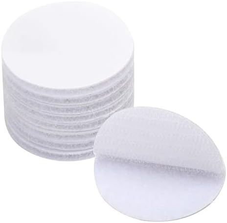 BRAVESHINE Round Industrial-Strength Hook and Loop Fasteners with Adhesive