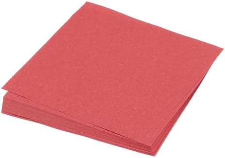 MECCANIXITY 50 Sheet Origami Paper Double Sided Bright Red 5x5 Inch Square Sheet for Art Craft Project, Beginners, Gifts Decor