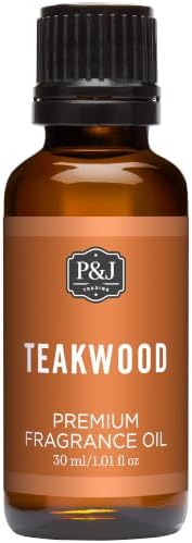P&J Trading Fragrance Oil | Teakwood Oil 30ml - Candle Scents for Candle Making, Freshie Scents, Soap Making Supplies, Diffuser Oil Scents