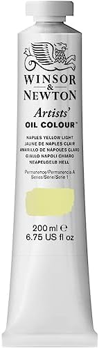Winsor & Newton Artists' Oil Paint, 200ml Tube, Naples Yellow Light