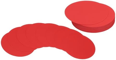 PATIKIL 4inch Circle Card Stock, 36Pcs Round Shape Cutouts Paper Thick Cardstock Coaster for DIY Craft Projects Classroom Bulletin Board Decor, Red