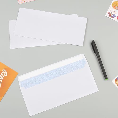Joyberg 216 Packs #10 Envelopes, Business Envelopes, Envelopes Self Seal, Security Envelopes, Peel and Seal Closure, Size 4-1/8 X 9-1/2 Inches, White, 26LB
