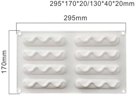 Silicone Mold for Baking Cakes,Soap Molds,Flower Shape Silicone Molds for Homemade French Dessert Mold for Pastry Chocolate,Jelly Chocolate Mold ＆ Ice Cube Tray (C_ Creamy Shape)