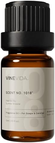 VINEVIDA [0.33oz] Scent No.1018 Fragrance Oil for Candle & Soap Making - Natural Candle Scents Made in USA