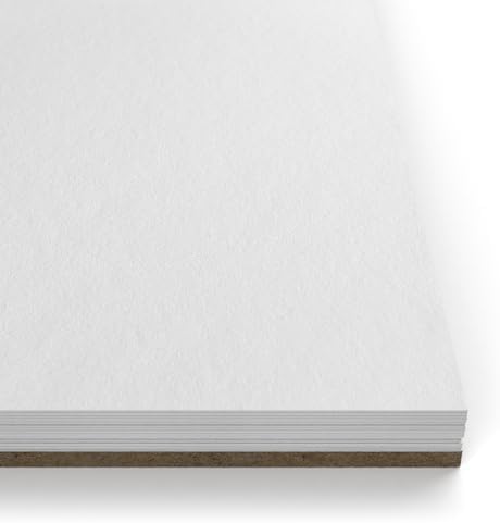 ARTEZA Drawing Paper Pad, 8 x 10 Inches, Pack of 1, 50 Sheets, Spiral Bound Artist Drawing Books, Durable Acid Free White Sketch Paper