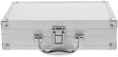 SEWACC Aluminum Briefcase Tool Box Lockable Handheld Carrying Case Multi-Functional Tool Storage Box for Garden Tools Craft Supplies Accessories Compact 9.05 X 6.49 X 2.36 in