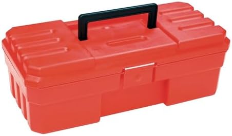 Akro-Mils 12-Inch ProBox Plastic Toolbox for Tools, Hobby or Craft Storage Toolbox, Model 09912, (12-Inch x 5-1/2-Inch x 4-Inch), Red