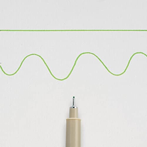 SAKURA PIGMA MICRON 05 FINELINER PEN, 0.45MM LINE WIDTH, PACK OF 2 (Fresh Green)
