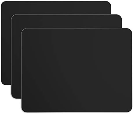 Gartful Silicone Sheets for Crafts, 3PCS Resin Jewelry Casting Molds Mats, Multipurpose Table Cover Placemat, Counter Top Protector Pad, Nonskid Nonstick, Black(15.7 x 11.8 inches)