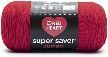 Red Heart Super Saver Jumbo Yarn, Cherry Red