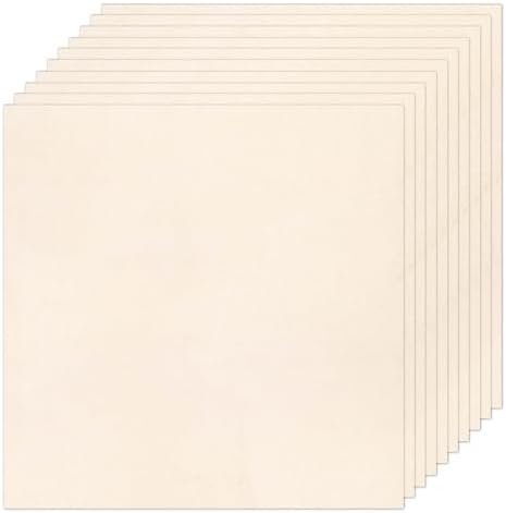 10 PCS Beige Natural Cotton Embroidery Fabric Cloth (20 × 20 Inch)
