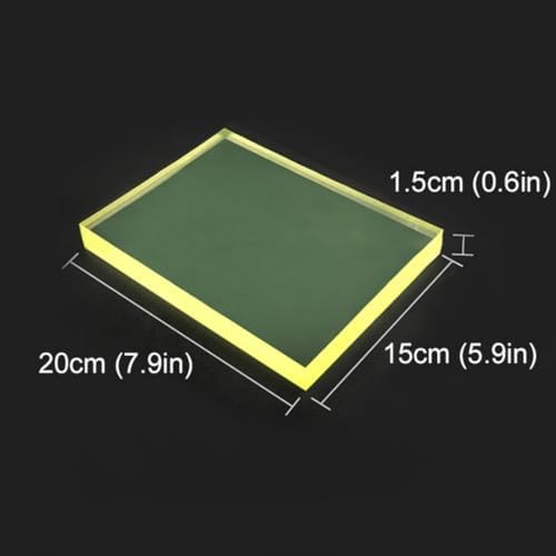 Thick Leather Punching Mat, 8x6 Inch Rubber Cutting Pad, 0.6" Heavy Duty Impact Absorption Board for Hole Punches, Stamping Tools, Leathercraft Chisel Protection