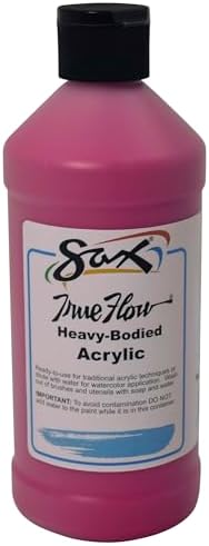 Sax Heavy Body Acrylic Paint for School and Arts and Crafts Use, Magenta, 1 Quart
