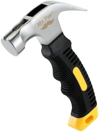 Mr. Pen- Claw Hammer, 8oz, Yellow, Magnetic, Small Claw Nail Hammer