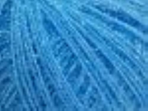 Sparkly Eyelash Fantasy Knitting Yarn | Metallic Lurex Nylon Short Eyelash Yarn | 50g (1.76oz) |140m(155 Yards) | Shiny Crochet Thread for Amigurumi & Decorative Projects (1 Skein, Turquoise)