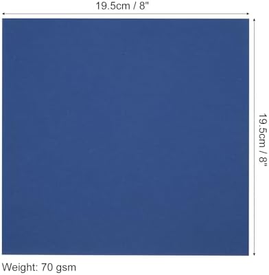 MECCANIXITY 50 Sheets Origami Paper Double Sided 8x8 Inch(20x20cm) Square Sheet for Art Craft Project, Beginners, Gifts Decor, Navy Blue