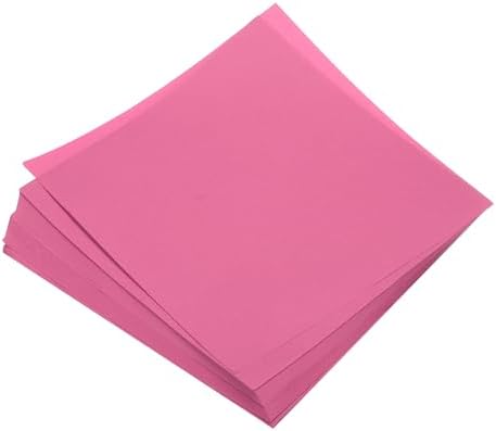 MECCANIXITY 50 Sheets Origami Paper Double Sided 8x8 Inch(20x20cm) Square Sheet for Art Craft Project, Beginners, Gifts Decor, Rose Red