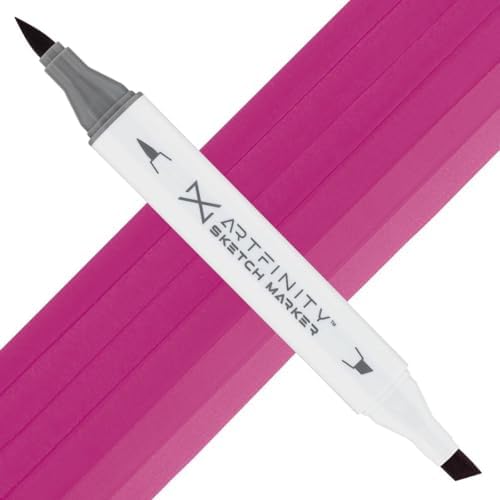 Artfinity Sketch Markers - Raspberry RV4-6, Vibrant, Professional, Dye-Based Alcohol Markers for Artists, Drawing, Travel, & More