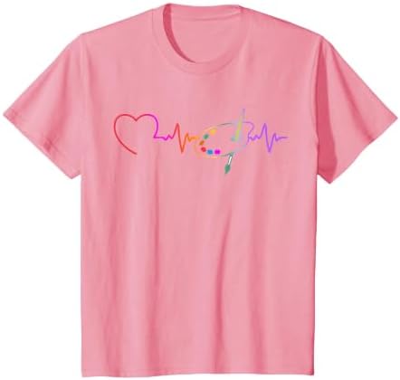 Funny Paint Palette Brush Artist Painter Art Teacher Men Kid T-Shirt