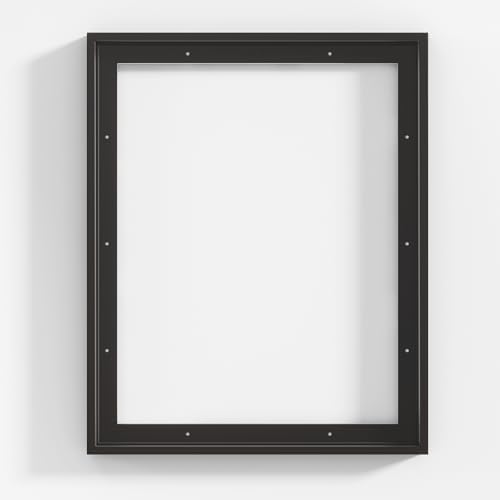 Venusmiles Canvas Frame 16x20 Frame for Canvas Painting Floating for 1" Deep, Floater for Canvas Artist Panel Oil Painting Wall Art Décor, Vertical or Horizontal Picture Wall Decor, Black