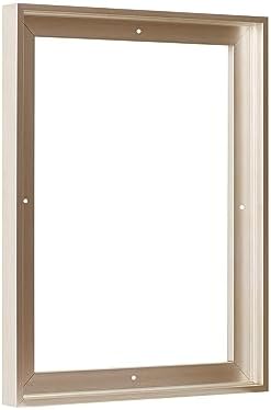 Pixy Canvas Floater Frame 14x20 for 3/4 (0.75) inch Deep Canvas Paintings/Canvas Prints/Wood Canvas Panels/Wall Art/Wall Decor/Home Decor/Artwork (Champagne, 14 x 20 inch, Portrait)
