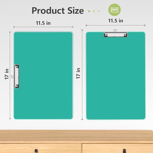 11 x 17 Extra Large Clipboard 2 Pack, Green Clip Board