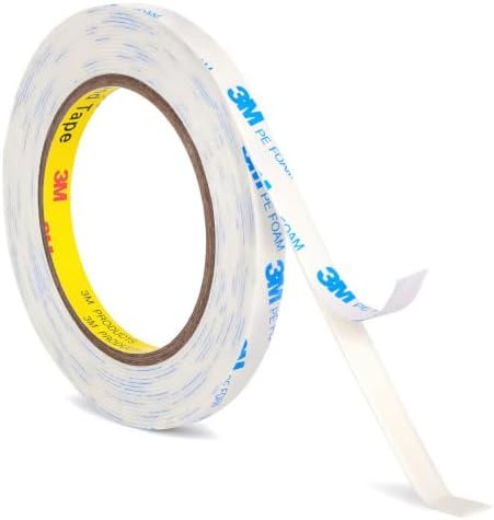 3M Double Sided Tape 0.39"×16.5Ft, Mounting Tape Heavy Duty No Residue