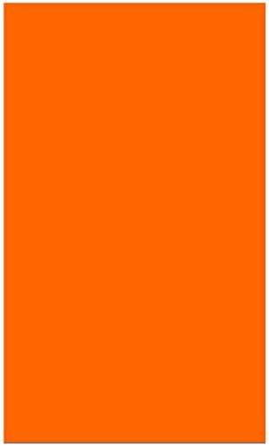 Colonial Cards: 150 Color Cardstock 3" x 5" Index Cards, Orange, Unruled