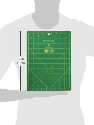 Omnigrid Self-Healing Cutting Mat - 8'' x 11'' Inch Precision Fabric Cutting Mat with Durable Surface for Quilting, Sewing & Crafts