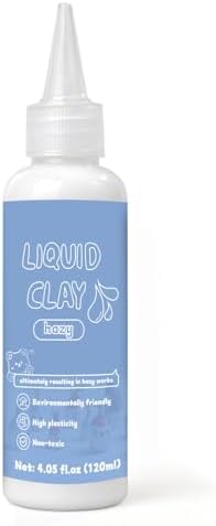 Liquid Polymer Clay Translucent 120 ml, Liquid Clay for Polymer Clay Oven-Bake, for DIY Enthusiasts, Education and Crafting, Easy to Shape & Multi-Mold Compatible