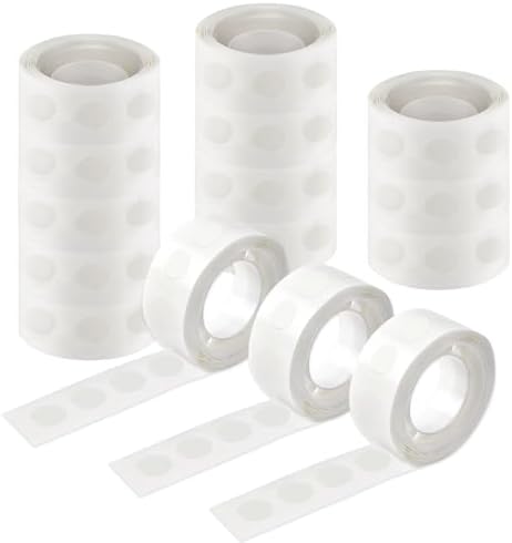 UPINS 1500Pcs Glue Points Dots 10mm Removable Balloon Glue Adhesive Dots