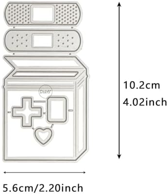 Medicine Box Adhesive Bandage Metal Cutting Dies for Card Making