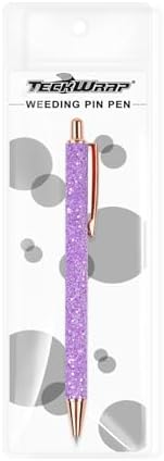 TECKWRAP Weeding Pin Pen Tool for Vinyl DIY Craft Project - Glitter Purple