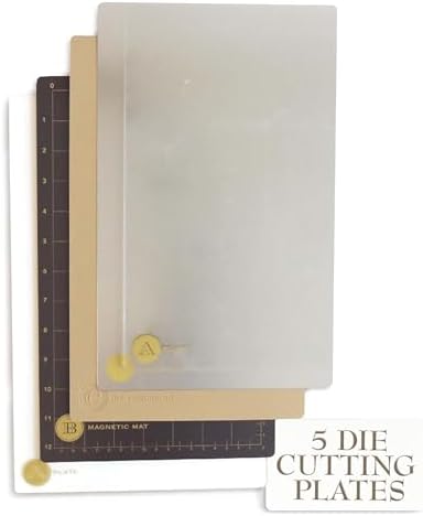 Anna Griffin Scrapbooking Die-Cutting & Embossing Plates System with Powerful Magnetic Sheet, Die Cutting Machine Accessories for Crafting and Card Making - Empress Full Plates Set, Large 8.6 x 13.5