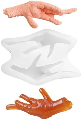3D Chicken Feet Silicone Mold, Non-Stick Food Shape Candle Molds for Chocolate, Resin, Soap | Cute Chicks Fondant Molds for Baking Baby Shower & Birthday Party DIY Crafts‌ (Chicken Feet)