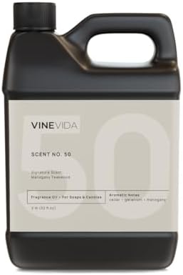 VINEVIDA [32oz] Mahogany Teakwood Fragrance Oil for Candle Making and Soap Making - Premium Candle Scents for Soy Candles
