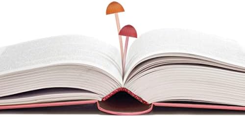 Genuine Fred Magic Sprout, Mini-Mushroom Bookmarks - Set of 4 - Two Sizes & Colors - Soft, Flexible Silicone - Fun Stocking Stuffer, Gift for Book Lovers, Teachers, Back to School - Cottagecore Decor