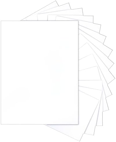 Silunkia 40 Sheets White Cardstock 8.5 x 11 Printer Paper 75lb