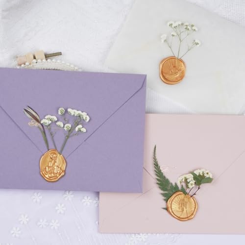 50Pcs White Babys Breath Dried Flowers for Wedding Invitation Accessories