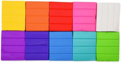 Sculpey III® 10 Bright Colors of Polymer Oven-Bake Clay, Non Toxic,1.25 lbs., great for modeling, sculpting, holiday, DIY, mixed media and school projects. Perfect for kids and beginners!
