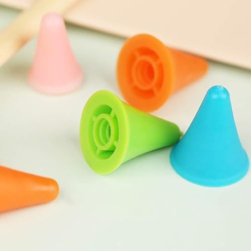 28 Pcs Knitting Needle Stoppers Colorful Knitting Needles Point Protectors 2 Sizes Needle Tip Stoppers Knit Needle Tip Covers Knitting Needles Cap, for Beginners Knitting Craft DIY