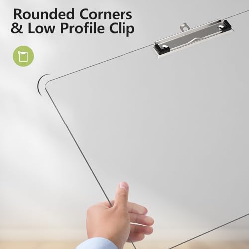 Extra Large Clipboard, 11 x 17 Clear Plastic Drawing Board