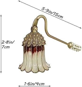 Candle Snuffer, Unique Candle Extinguisher Snuffer, Decorative Candle Extinguisher Metal Candle Tool (White Flower)
