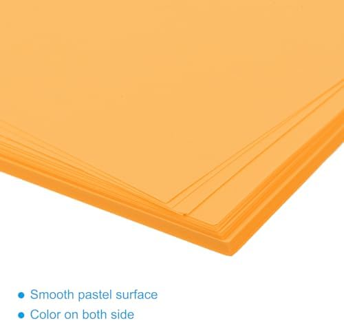 MECCANIXITY 50 Sheet Origami Paper Double Sided Fluorescent Orange 2x2 Inch Square Sheet for Art Craft Project, Beginners, Gifts Decor