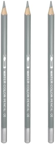 PATIKIL Watercolor Pencils, Pigeon Gray Color Pencil Set Sketch Coloring Drawing Colored Pencils Bulk Artist Drawing Supplies for Adult Coloring Book Blending, 3 Pcs