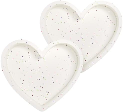 6 Inch Small Heart Shaped Cake Pans Silicone for Baking, 2 Pcs